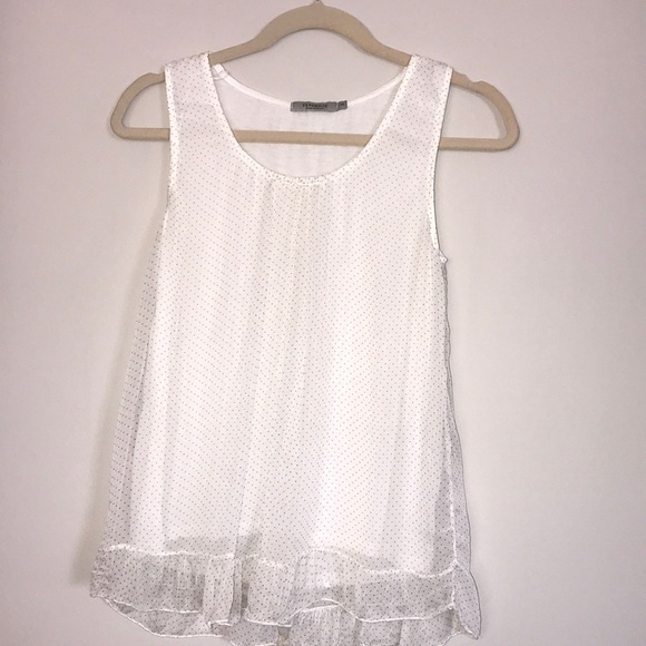 Tendenze Tiny Dotted Romantic Tank Top Size Small - Picture 2 of 6